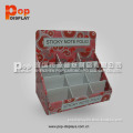 Christmas Gift Floor Pop Display Stand, 4 Tier Cardboard Display Shelf, Cardboard Floor Display for Greeting Card/Brochure/Booklet (BP-SR287)